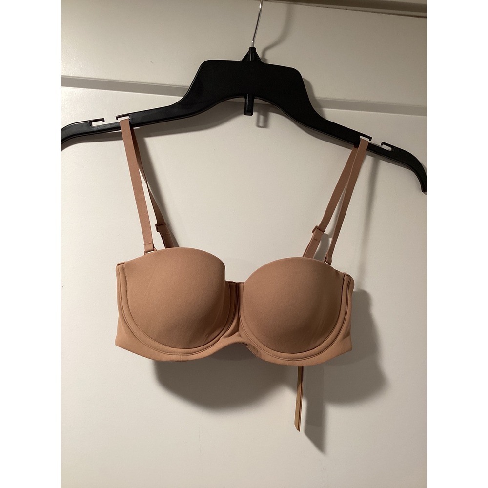 Skims Fits Everybody Strapless Bra Sienna Nude‎ Underwire 32A BA-BAN-3151
